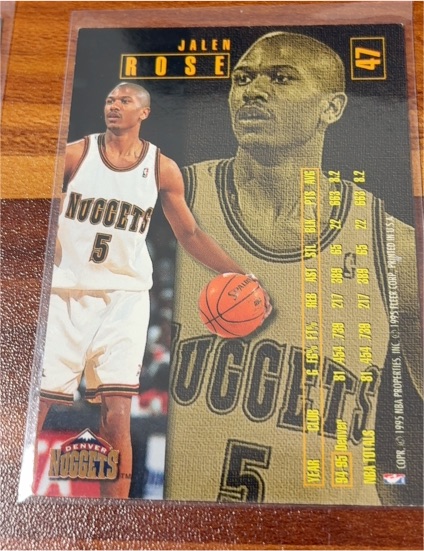 1994-95 Fleer 1st Year Phenom #9 Jalen Rose — front