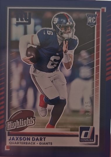2025 Panini Donruss #DRH-9 Jaxson Dart — front