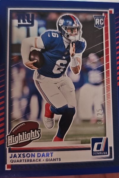 2025 Donruss Rookies & Highlights #DRH-91 Jaxson Dart — front