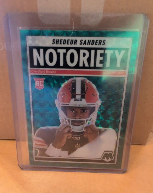 2025 Panini Mosaic Notoriety #13 Shedeur Sanders — front