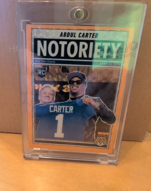 2025 Panini Mosaic Notoriety #14 Abdul Carter — front