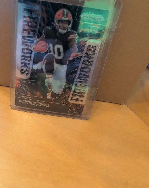 2025 Panini Prizm #19 Quinshon Judkins Fireworks — front