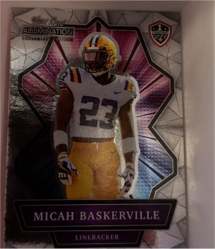 2021 Wild Card Alumination #ANBC-58 Micah Baskerville — front