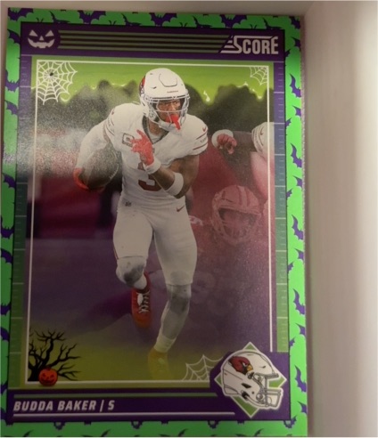 2024 Panini Score-A-Treat Green Bats #1 Budda Baker — front