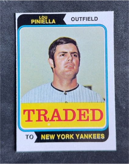 1974 Topps Traded #390T Lou Piniella — front