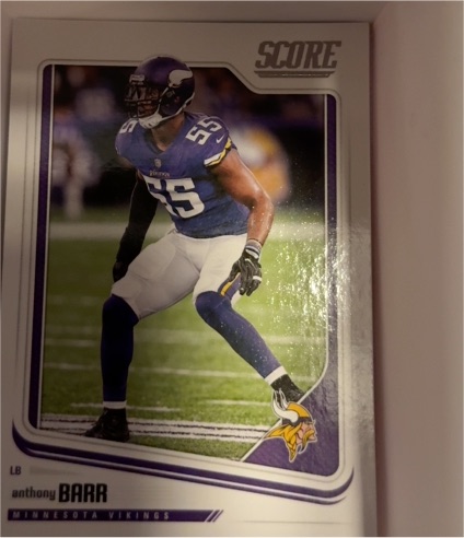 2018 Panini Score #205 Anthony Barr Minnesota Vikings — front