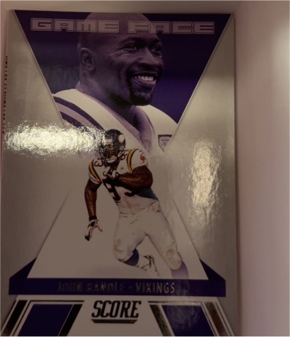 2021 Panini Score #GF10 John Randle Game Face Minnesota Vikings — front