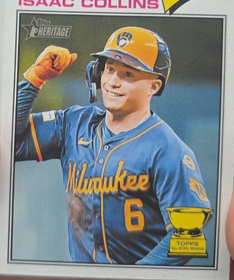 2026 Topps Heritage #102 Isaac Collins — front