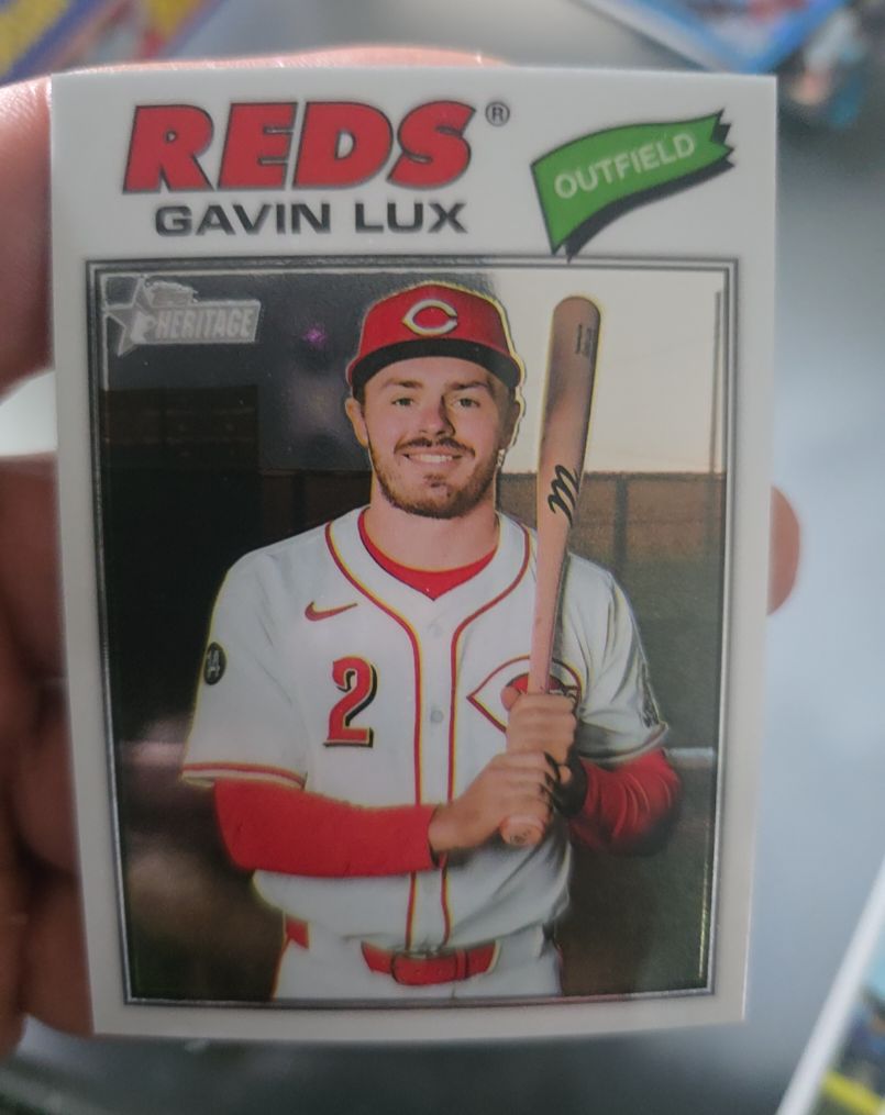 2026 Topps Heritage Chrome #352 Gavin Lux — front
