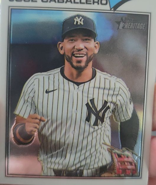 2026 Topps Heritage #328 Jose Caballero — front