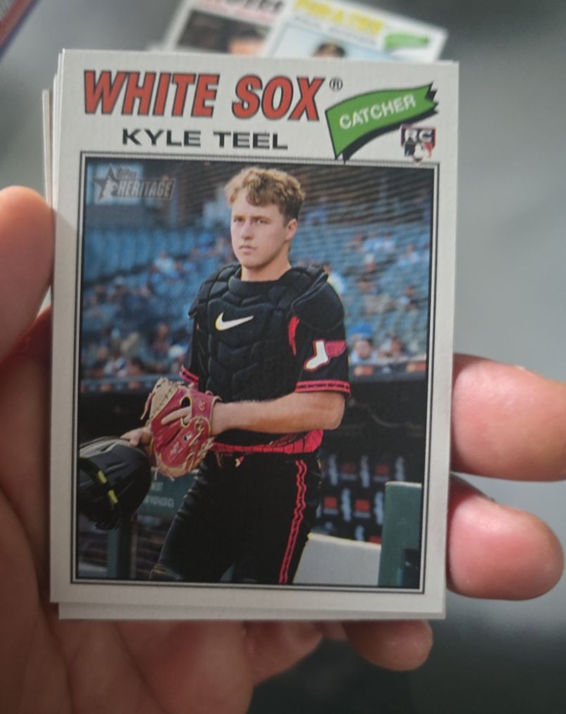 2026 Topps Heritage #182 Kyle Teel — front