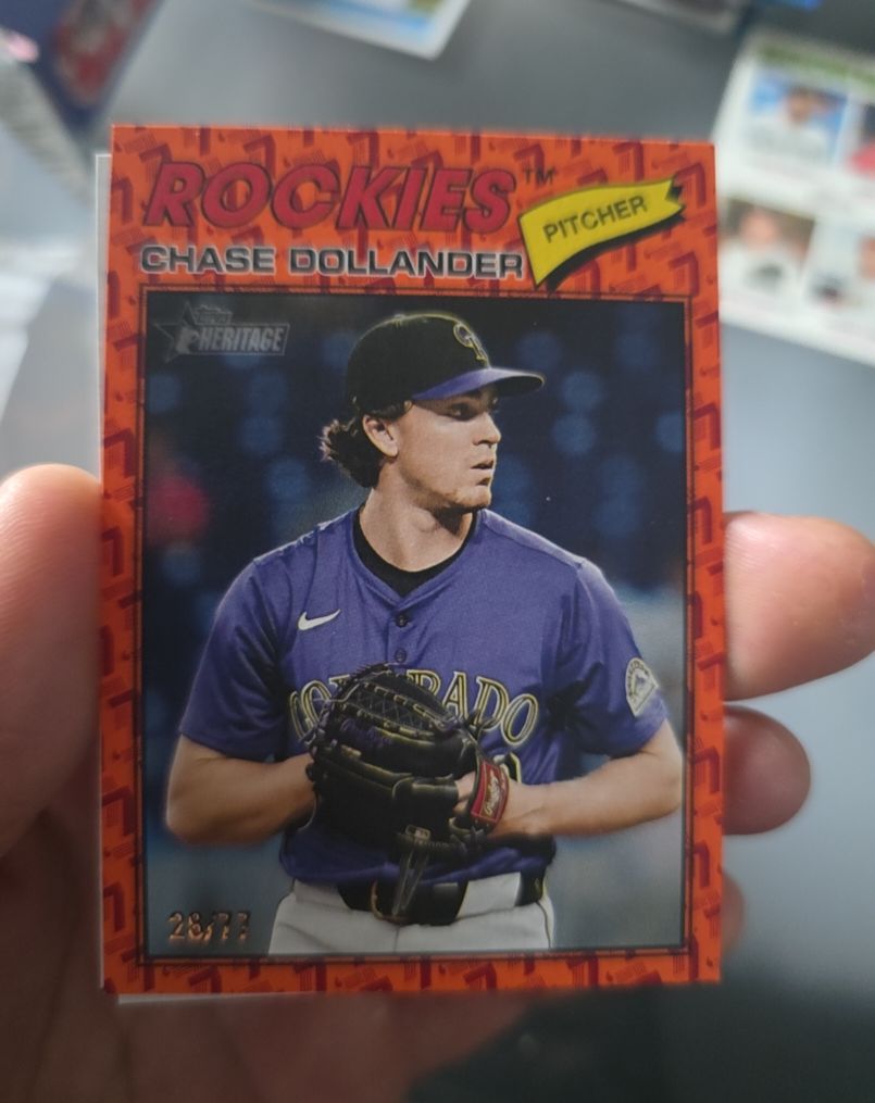 2026 Topps Heritage #91 Chase Dollander — front