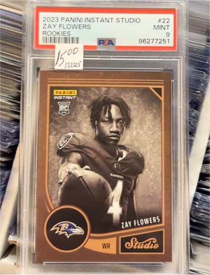 2023 Panini Instant Studio #22 Zay Flowers — front