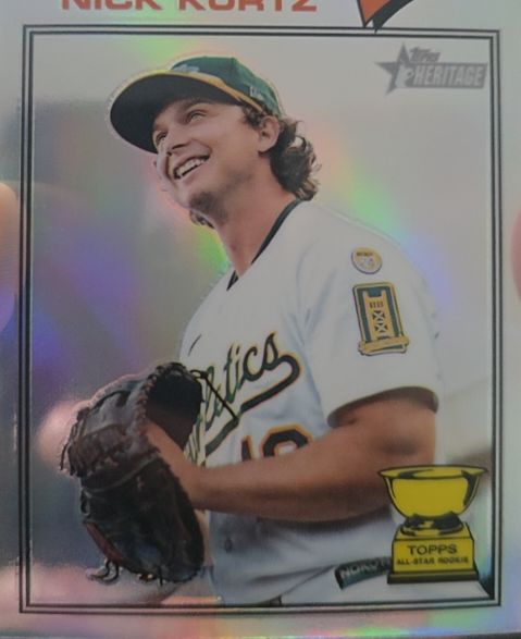 2026 Topps Heritage #275 Nick Kurtz Chrome Refractor — front