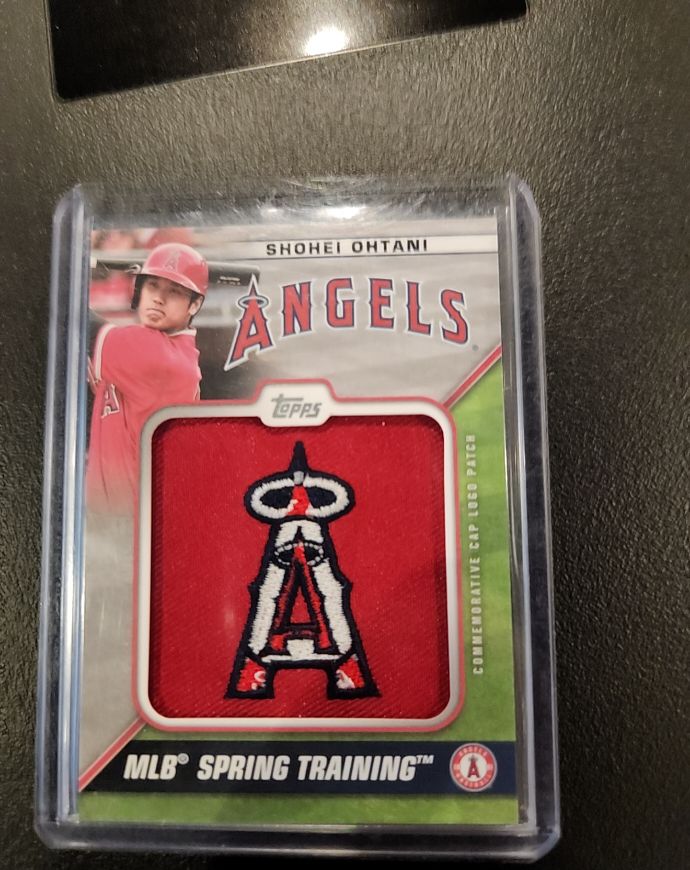 2021 Topps Spring Training Cap Logo Patch #STCL-SO Shohei Ohtani — front