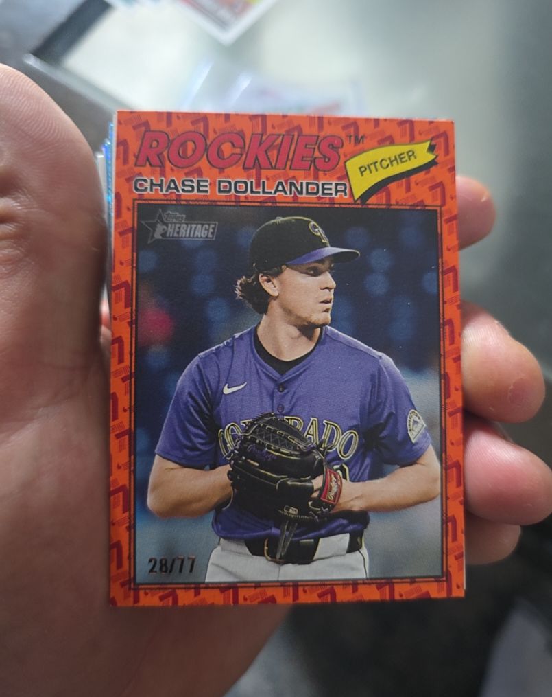 2026 Topps Heritage #91 Chase Dollander — front