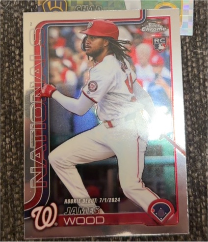 2025 Topps Chrome Update #USC95 James Wood — front