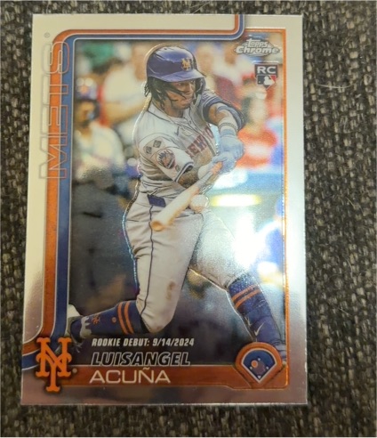 2025 Topps Chrome Update #USC53 Luisangel Acuna — front