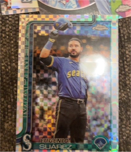 2025 Topps Chrome Update #USC125 Eugenio Suarez — front
