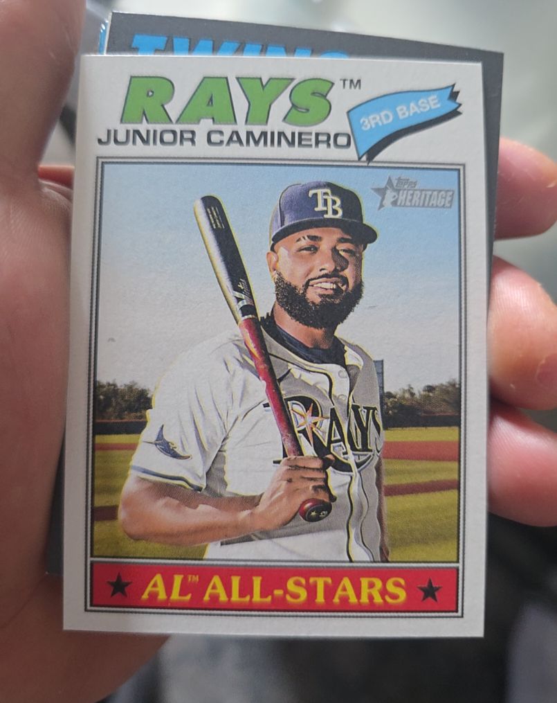 2026 Topps Heritage #380 Junior Caminero — front