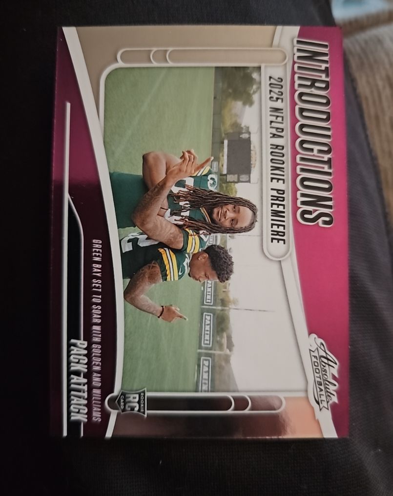 2025 Panini Absolute #I-SWS Pack Attack Introductions Savion Williams/Matthew Golden — front