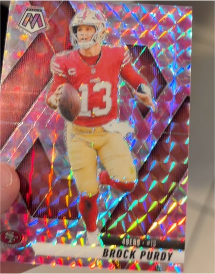 2025 Panini Mosaic #221 Brock Purdy — front