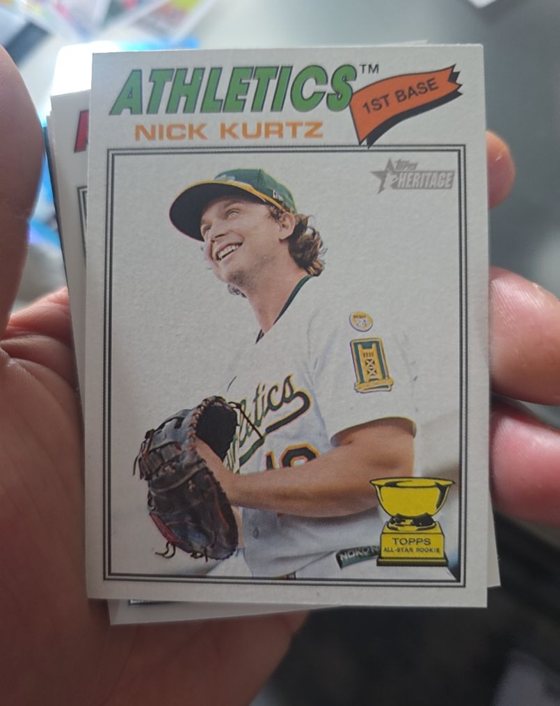 2026 Topps Heritage #275 Nick Kurtz Athletics — front