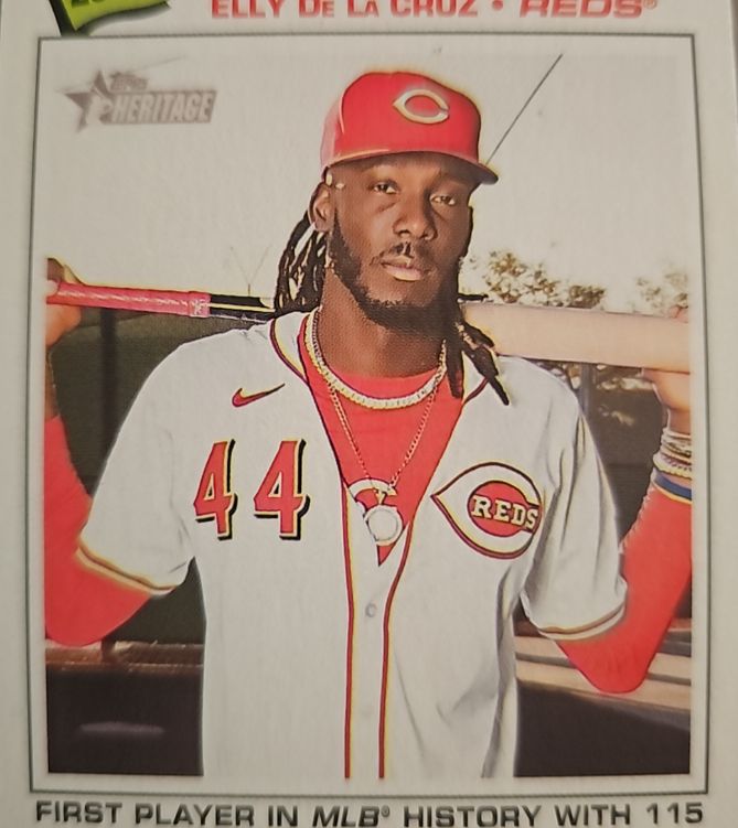2026 Topps Heritage Record Breaker #233 Elly De La Cruz — front