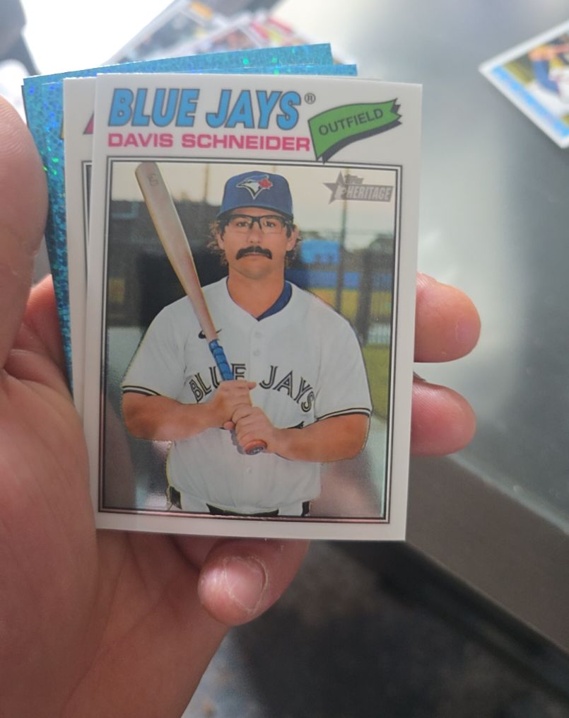 2026 Topps Heritage Chrome #224 Davis Schneider — front