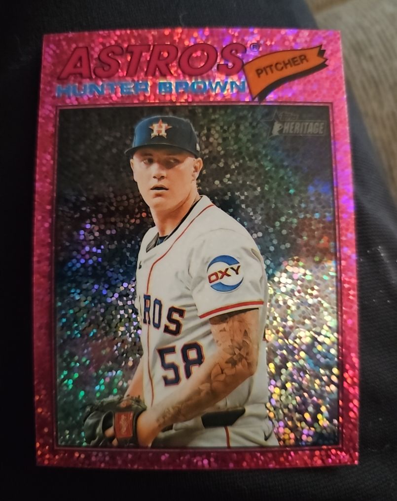 2026 Topps Heritage #170 Hunter Brown — front