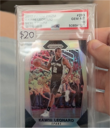 2017 Panini Prizm #293 Kawhi Leonard Silver Prizm — front