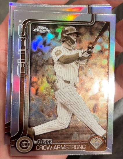 2025 Topps Chrome Update Series #USC76 Pete Crow-Armstrong Sepia Refractor — front
