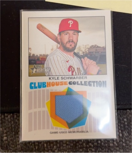 2026 Topps Heritage Clubhouse Collection #CCR-KS Kyle Schwarber — front