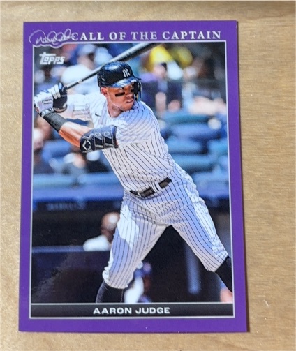 2022 Topps X Derek Jeter Call of the Captain #24 Aaron Judge — front