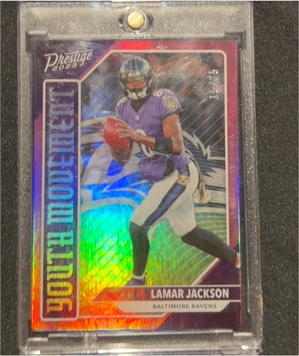2023 Panini Prestige #YM-5 Lamar Jackson Youth Movement — front