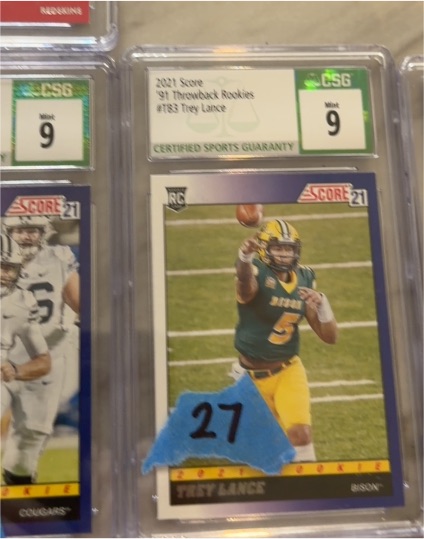 2021 Panini Score #TB3 Trey Lance — front