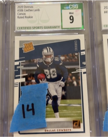 2020 Donruss #306 CeeDee Lamb Rated Rookie Canvas — front