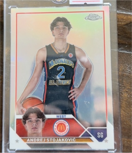 2023 Topps Chrome McDonald's All American #71 Andrej Stojakovic — front