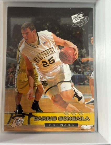 2002 Press Pass #25 Darius Songaila — front