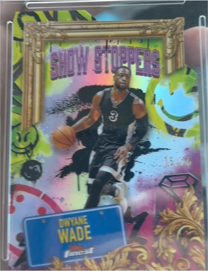 2024-25 Topps Finest #S-15 Dwyane Wade Show Stoppers Die-Cut — front