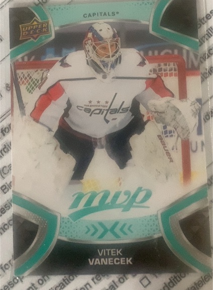 2021-22 Upper Deck MVP #179 Vitek Vanecek — front