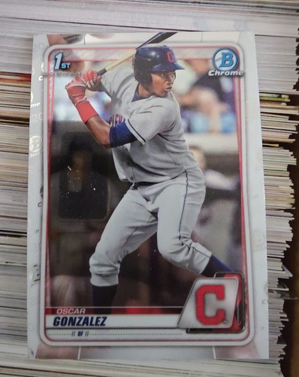 2020 Bowman Chrome #BCP-109 Oscar Gonzalez — front