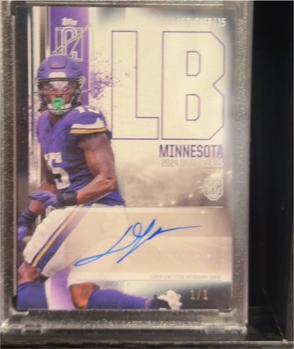2024 Topps Signature Class #RCA-DT Dallas Turner — front