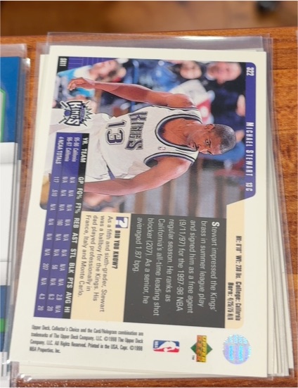 1996-97 Upper Deck Collector's Choice #222 Mitch Richmond — front