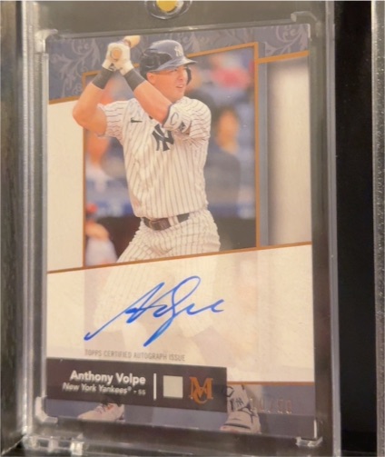 2024 Topps Museum Collection Archival Autograph Anthony Volpe — front