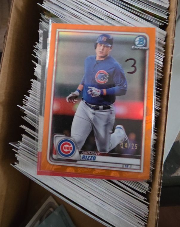 2020 Bowman Chrome #92 Anthony Rizzo — front