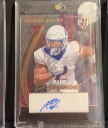 2024 Leaf Pro Set Pure Enjoyment #2 Ashton Jeanty — front