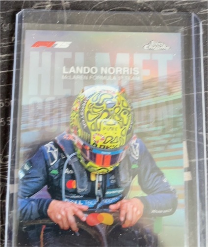 2025 Topps Chrome Formula 1 #HC-4 Lando Norris Helmet Collection — front