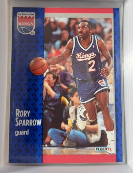1991-92 Fleer #180 Rory Sparrow — front