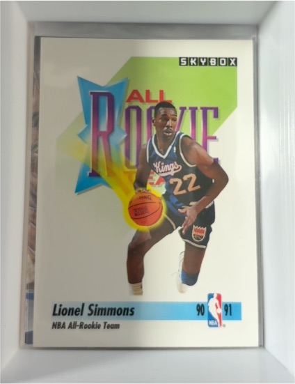 1991-92 Skybox #319 Lionel Simmons — front